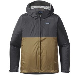 Patagonia Mens Sz S Houdini Full Zip Lightweight‎ Windbreaker Jacket Gray Khaki